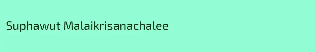 Suphawut Malaikrisanachalee